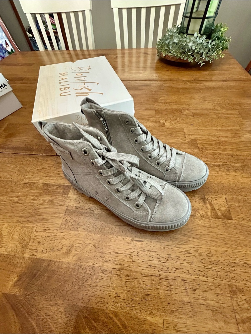 Blowfish Malibu Women's Gray High-Top Ankle Booties